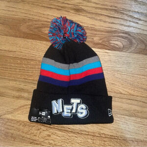 Brooklyn Nets Knit Snow Cap Beanie NWT